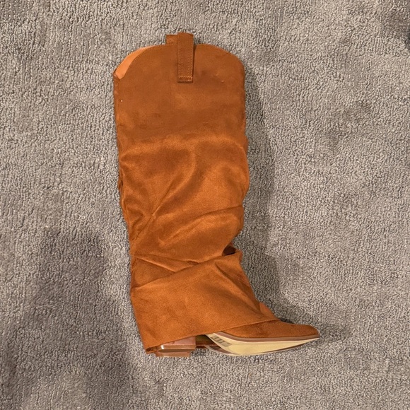Rust Suede-like Slouch Boots - NWB - Picture 5 of 7